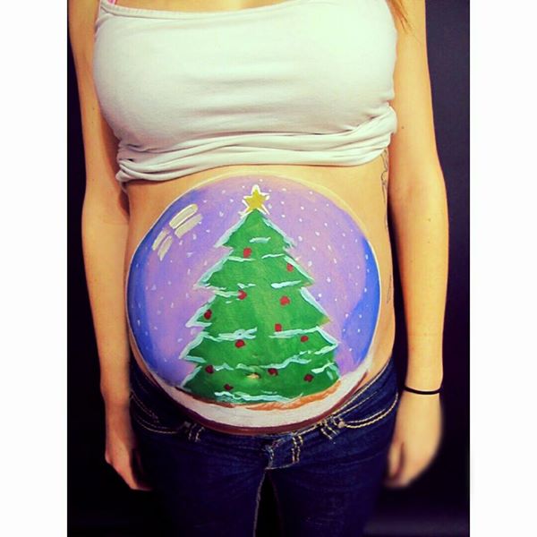 pregnet belly painting Lizzy
